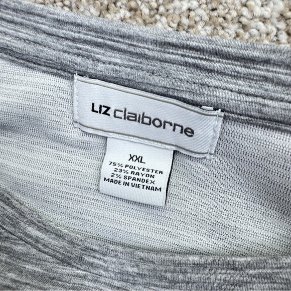 Liz Claiborne Heather Gray Knit Top Women’s Size XXL - Picture 11 of 14